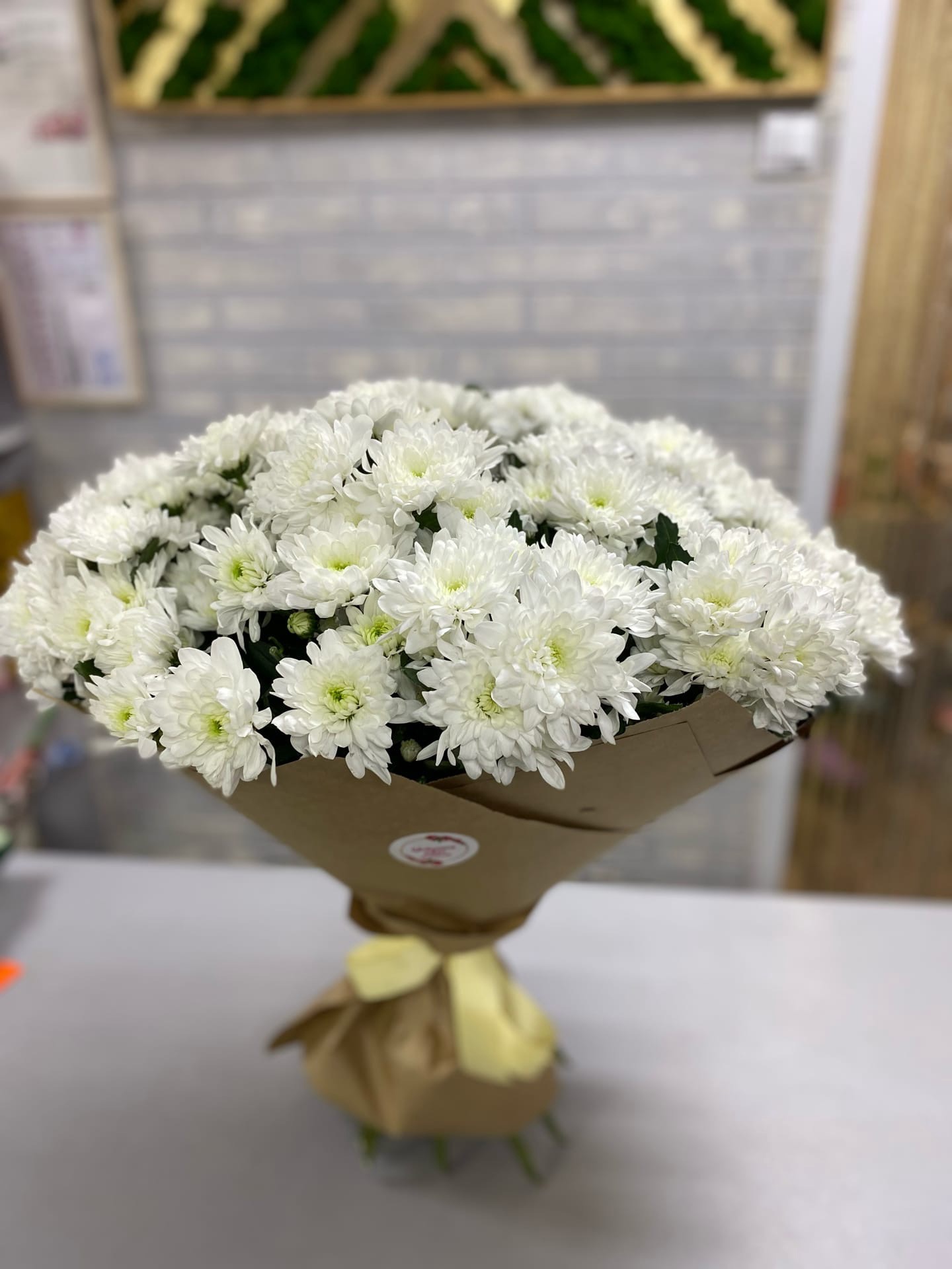 Букет из хризантем 