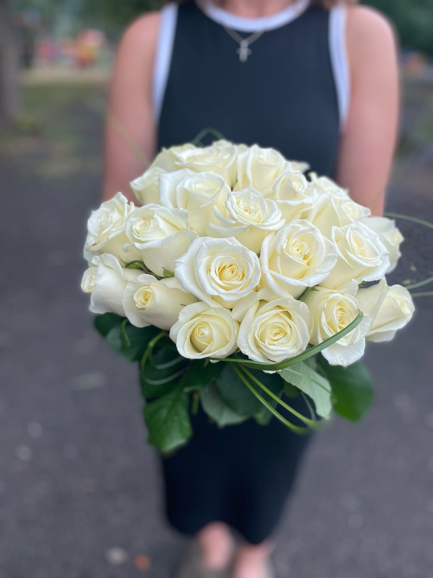 Букет из белых роз