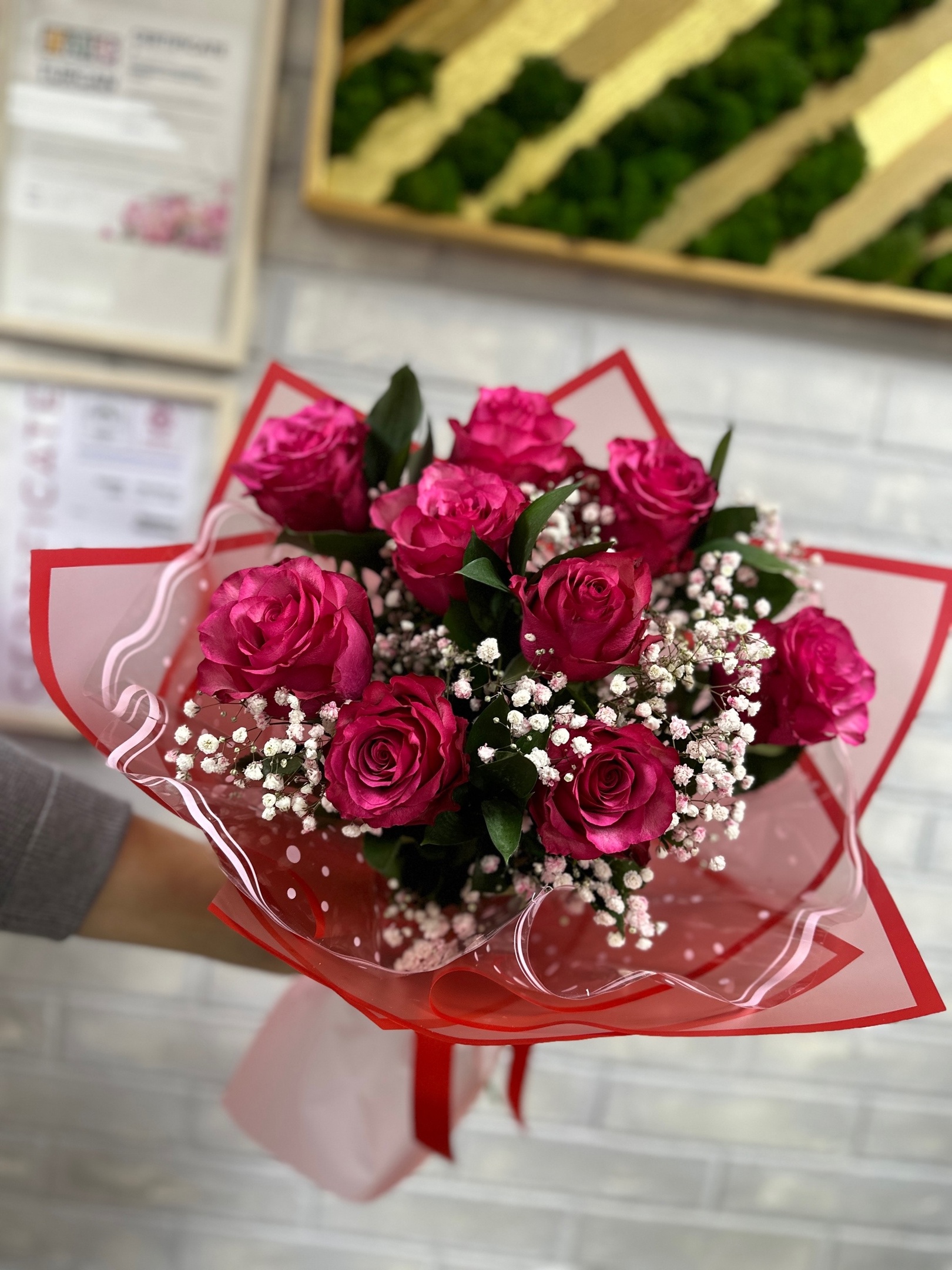 Букет из лилий и роз