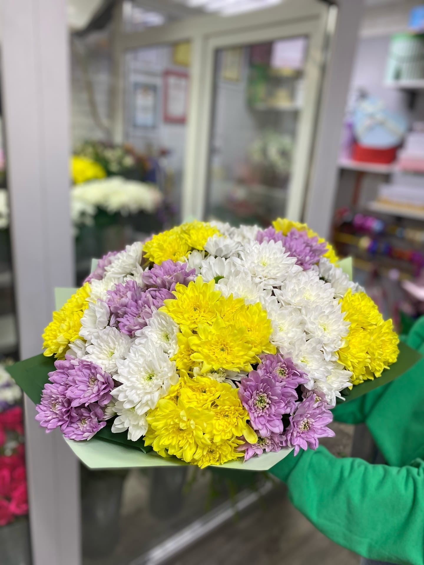 Букет из хризантем
