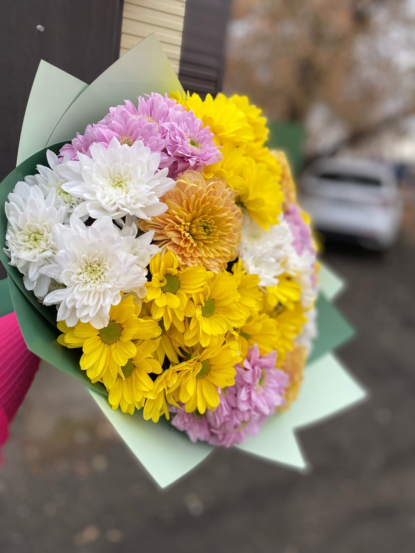 Букет из хризантем 