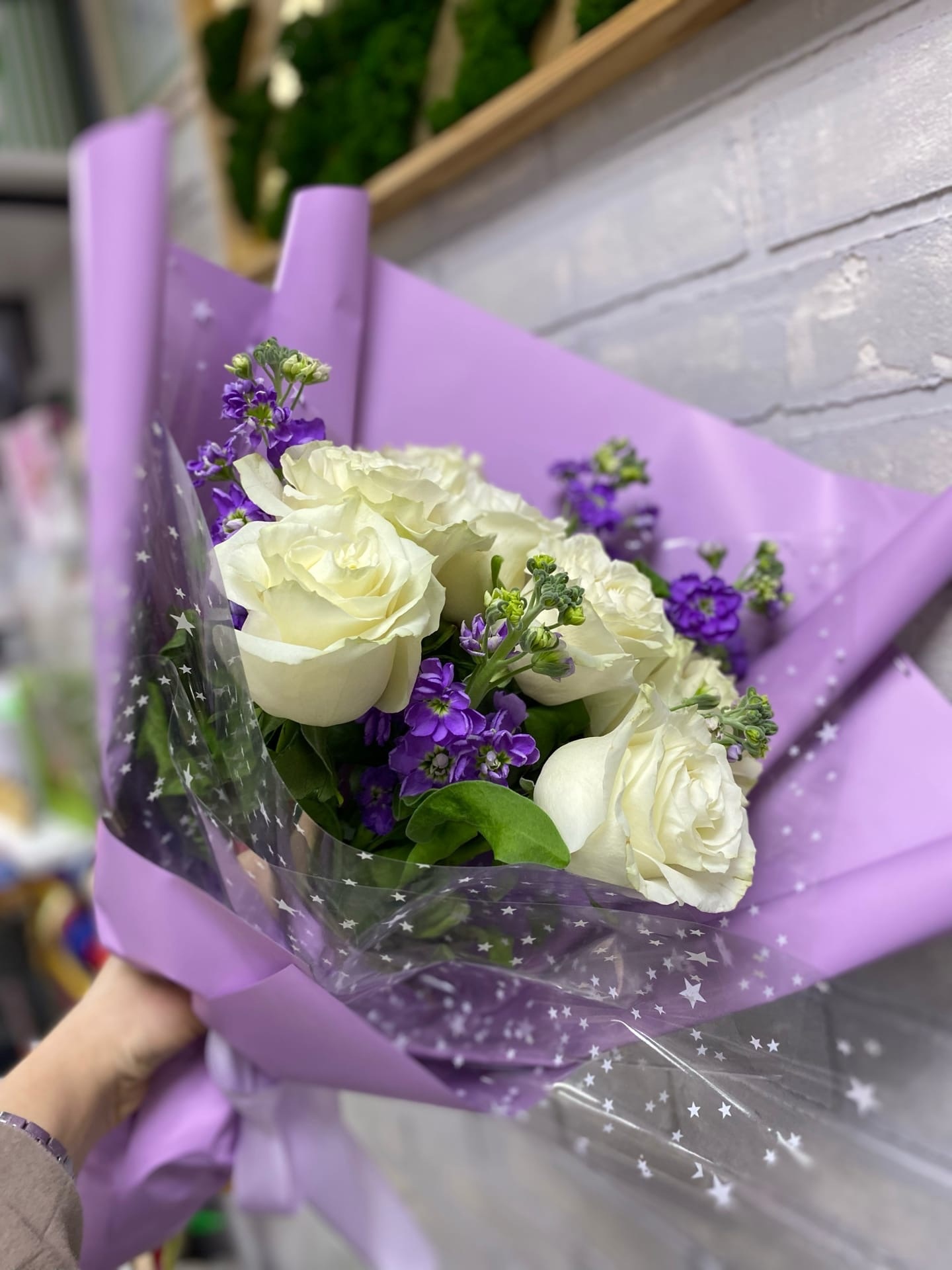 Букет из пионовидных роз 